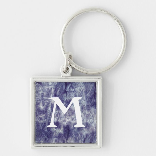 Washed Denim Design #6 at Emporio Moffa Key Ring (Front)