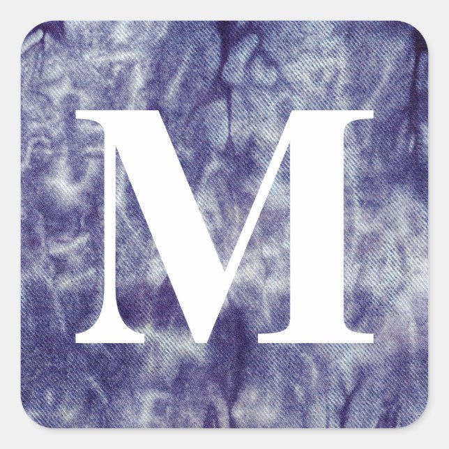 Washed Denim Design #6 @ Emporio Moffa Square Sticker (Front)