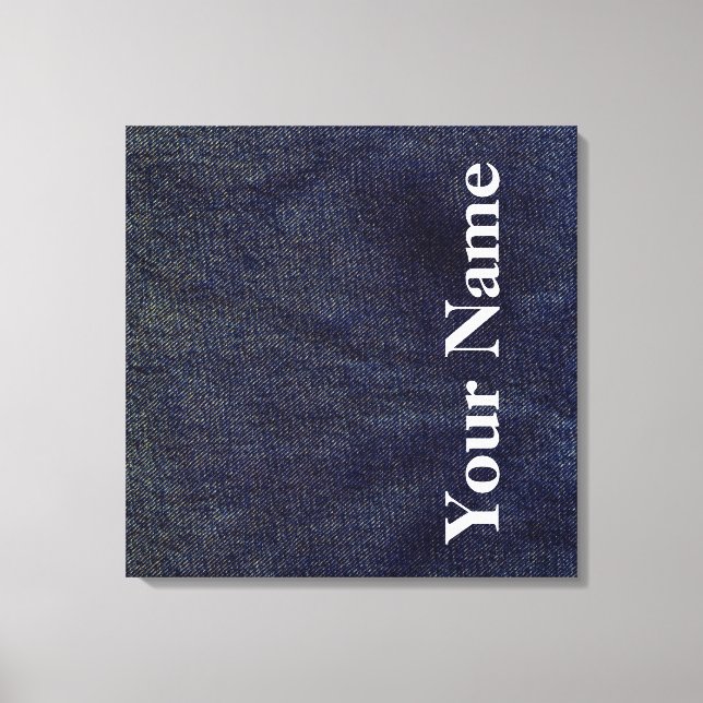 Washed Denim Design #7 at Emporio Moffa Canvas Print (Front)