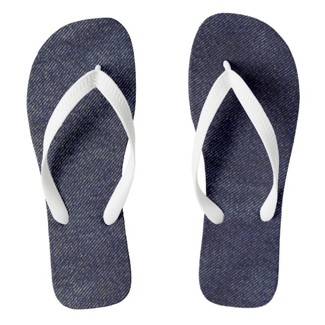 Washed Denim Design #7 @ Emporio Moffa Flip Flops (Footbed)