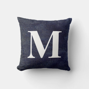 Washed Denim Design #7 with Monogram Cushion