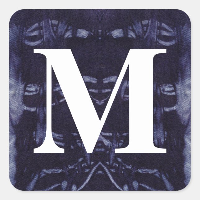 Washed Denim Design #8 @ Emporio Moffa Square Sticker (Front)