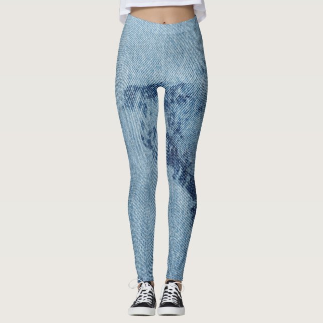 Washed Denim Design #9 @ Emporio Moffa Leggings (Front)