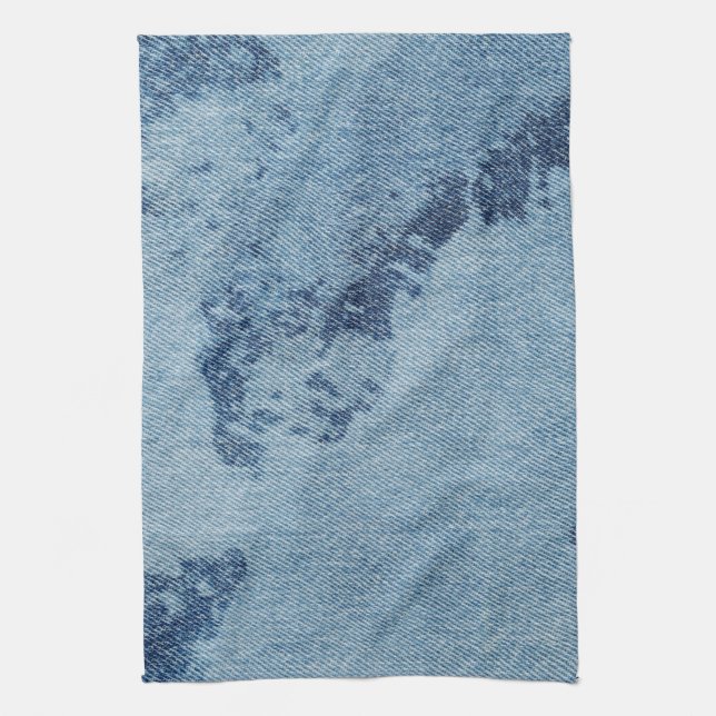 Washed Denim Design #9 @ Emporio Moffa Tea Towel (Vertical)