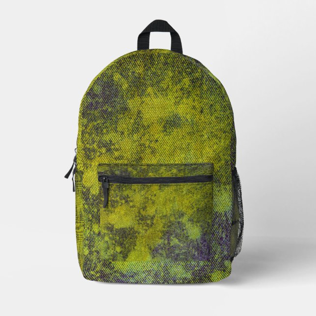 Washed Denim Design No. 11 @ Emporio Moffa Printed Backpack (Front)