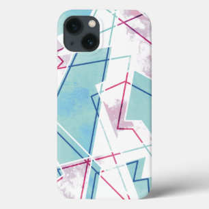 Washed Out Geometric Pattern iPhone 13 Case