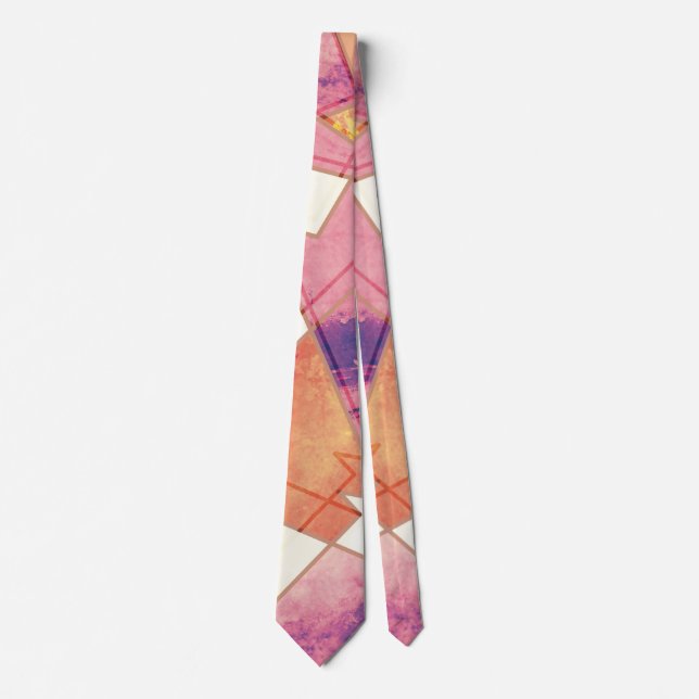 Washed Out Geometric Pattern Tie (Front)