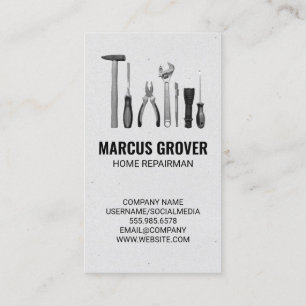 Washer and Dryer   Repair Tools Business Card