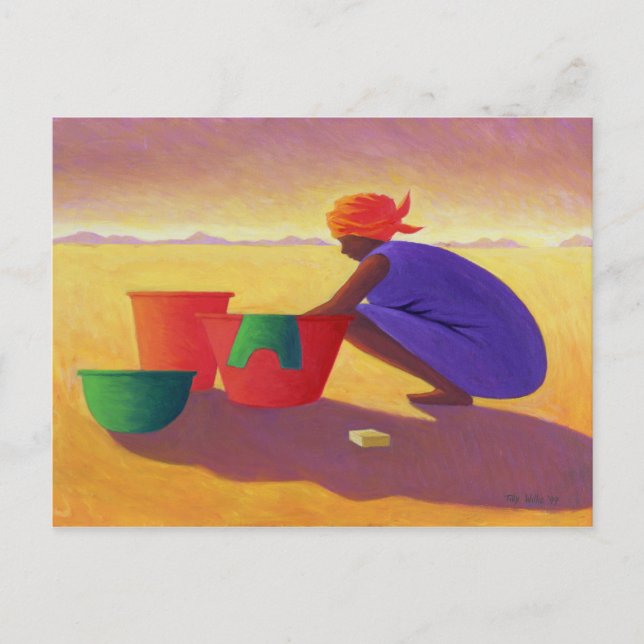 Washer Woman 1999 Postcard (Front)