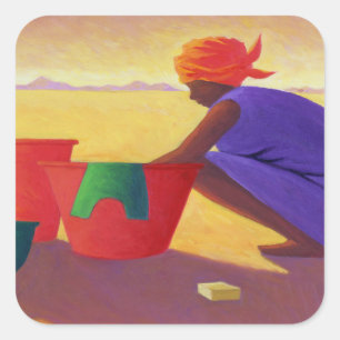 Washer Woman 1999 Square Sticker