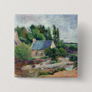 Washerwomen at Pont-Aven, 1886 15 Cm Square Badge
