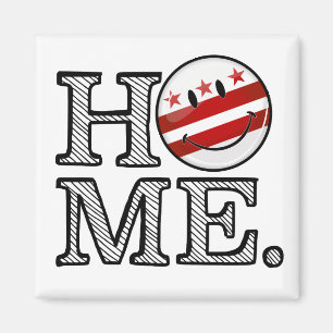 Washhington DC Smiling Flag Home Magnet