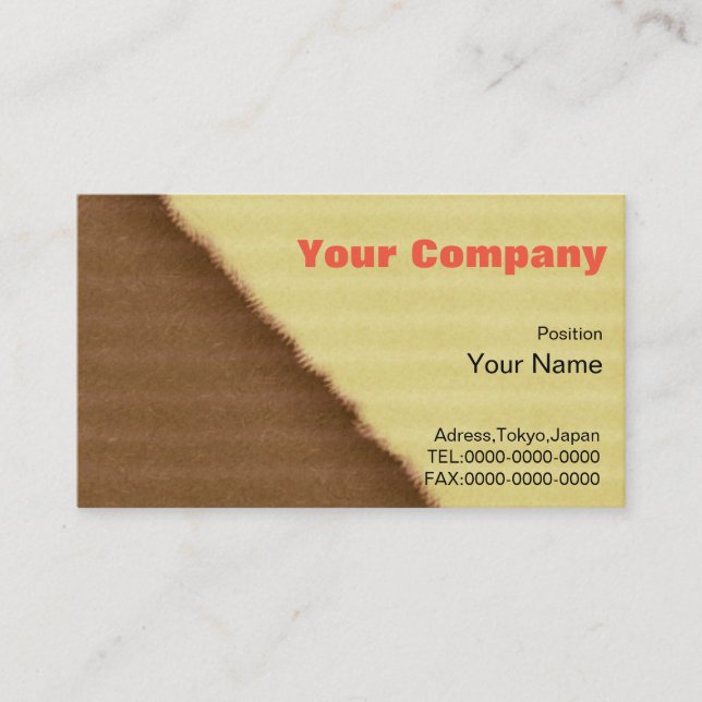 washi business card (Front)
