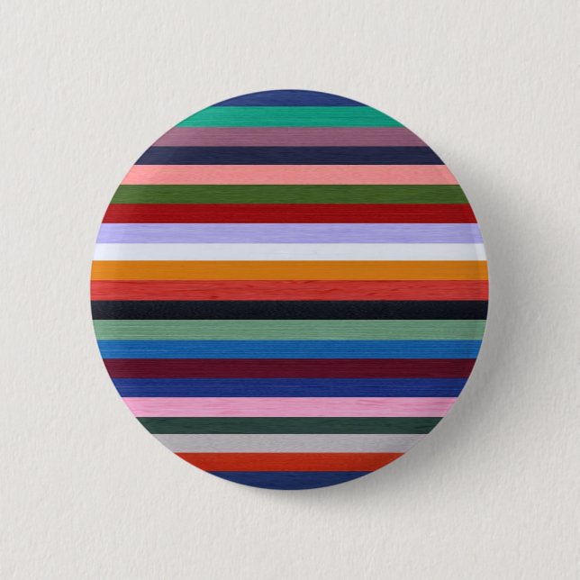 Washi Stripes 6 Cm Round Badge (Front)