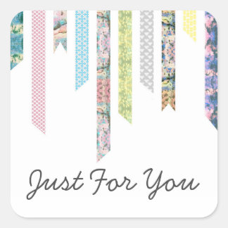 Washi Tape Pastels | DIY & Crafts | Personalised Square Sticker