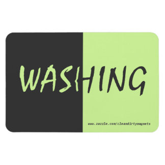 Washing - Dark Grey - w/website address 4x6 Magnet