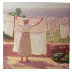 Washing in the Sun Tile