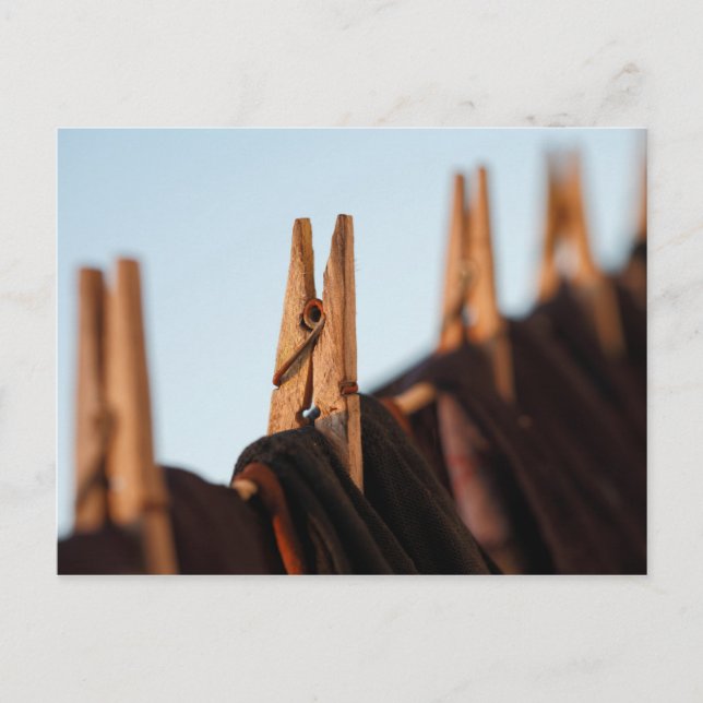 Washing line postcard (Front)