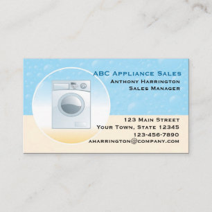 Washing Machine Appliance Business Card
