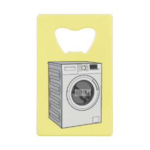 Washing machine cartoon illustration 