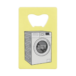 Washing machine cartoon illustration 