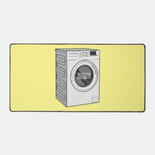 Washing machine cartoon illustration  desk mat