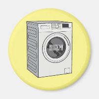 Washing machine cartoon illustration