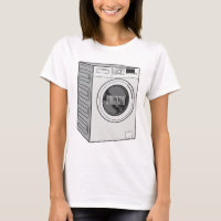 Washing machine cartoon illustration 