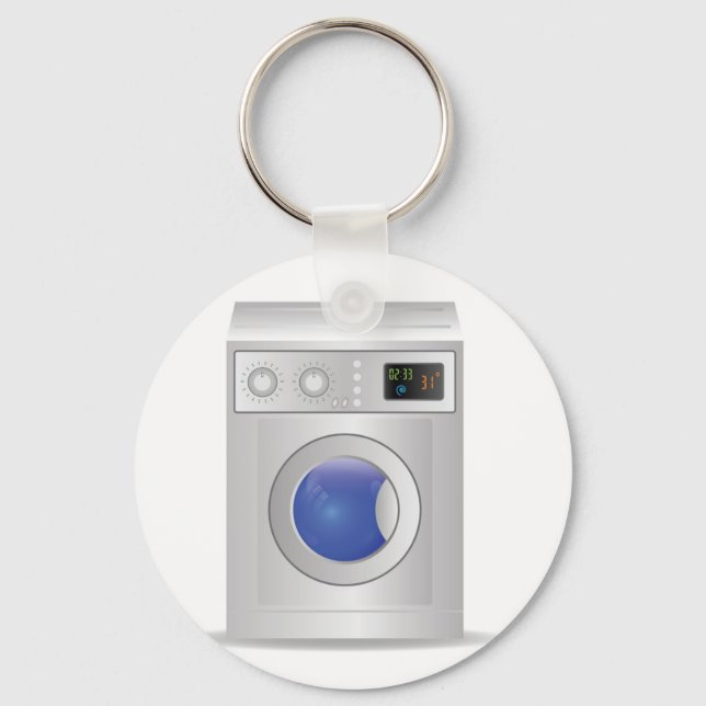 washing machine icon key ring (Front)