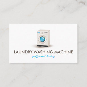 Washing machine Laundry Cleaning Business Card