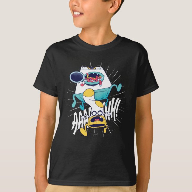 Washing Machine Monster T-Shirt (Front)
