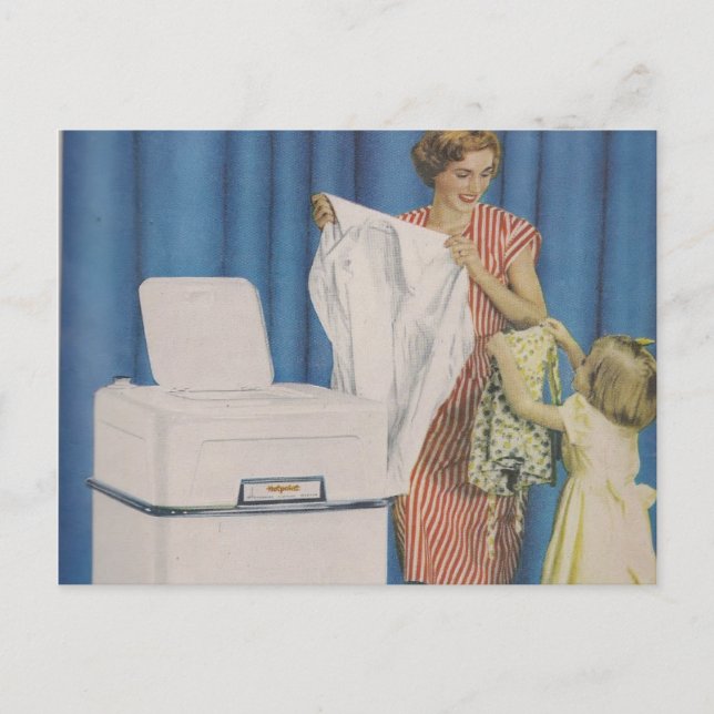 Washing Machine Postcard (Front)