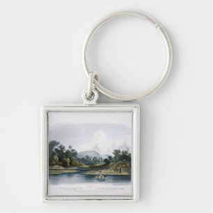 Washinga Sahba's Grave on Blackbird's Hills, plate Key Ring