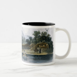 Washinga Sahba's Grave on Blackbird's Hills, plate Two-Tone Coffee Mug