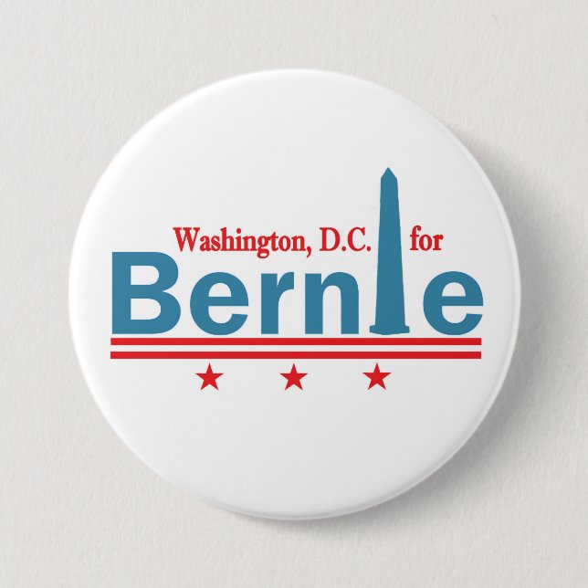 Washingon, D.C. for Bernie 7.5 Cm Round Badge (Front)