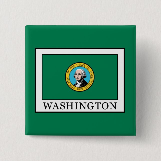 Washington 15 Cm Square Badge (Front)
