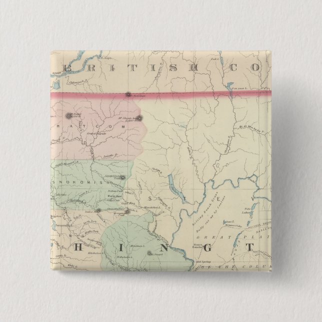 Washington 2 15 cm square badge (Front)