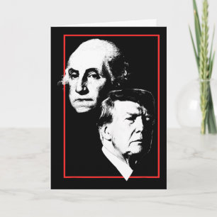 Washington 47th President 250th Birthday Inaugurat Card