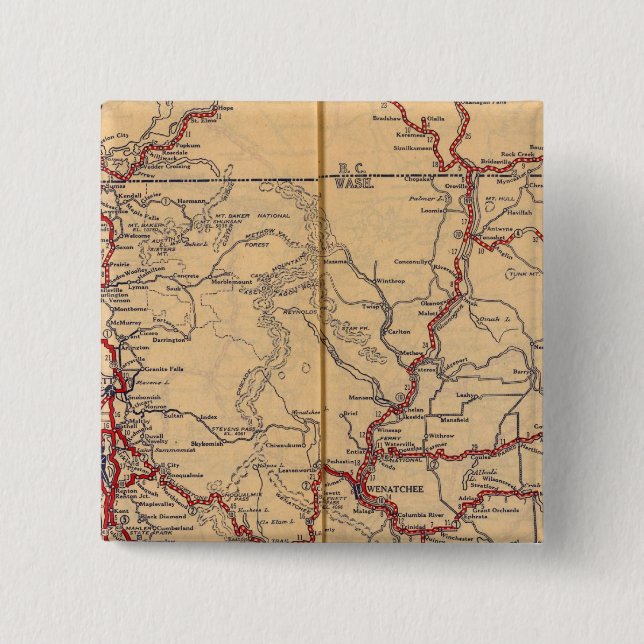 Washington 6 15 cm square badge (Front)