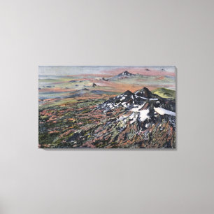 Washington - Aerial of the Cascade Range Canvas Print