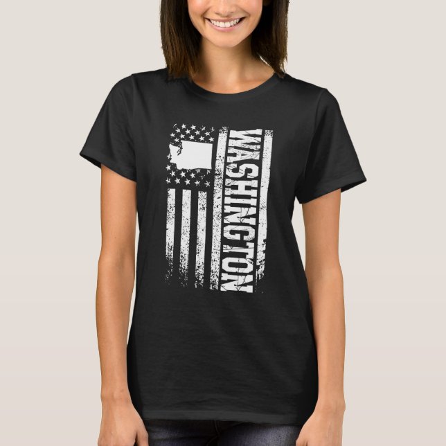 Washington American State Usa 1 T-Shirt (Front)