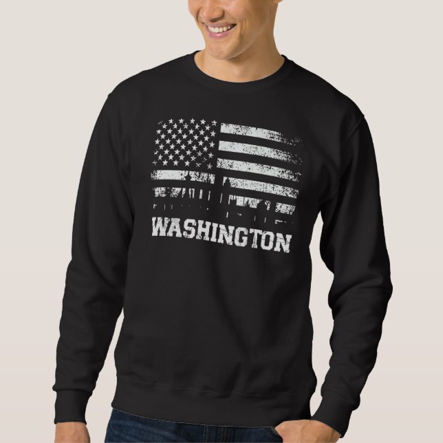 Washington American State Usa  2 Sweatshirt (Front)