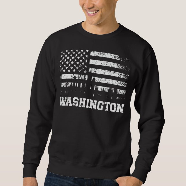 Washington American State Usa 2 Sweatshirt (Front)