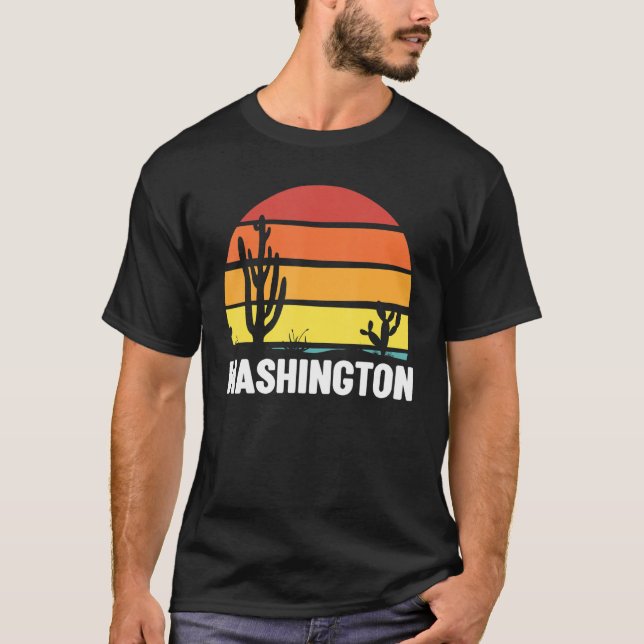 Washington American State Usa 3 T-Shirt (Front)