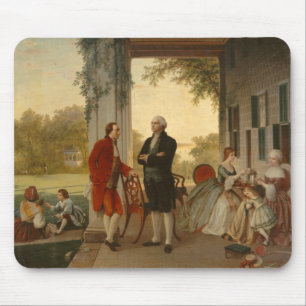 Washington and Lafayette at Mt. Vernon Mouse Mat