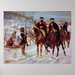 Washington and Lafayette at Valley Forge ~ Poster
