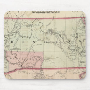 Washington and Oregon and Idaho and Montana Mouse Mat