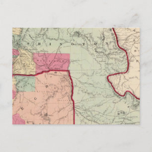 Washington and Oregon Postcard