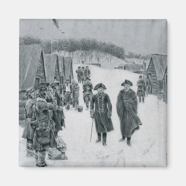 Washington and Steuben at Valley Forge Magnet (Front)