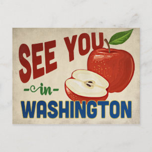 Washington Apple - Vintage Travel Postcard